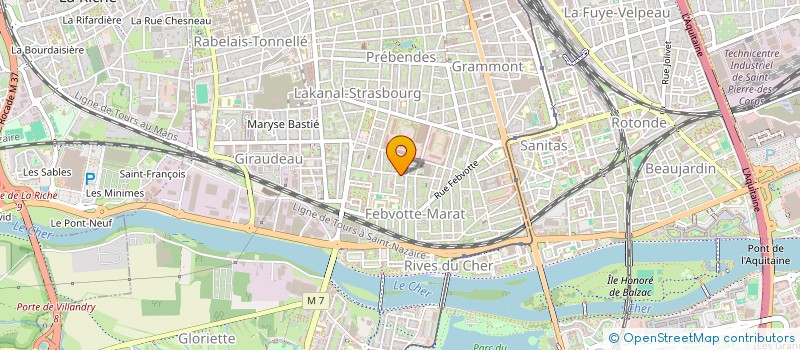 localisation de l'entreprise INDIVISION SERRET-DESGEORGES  TOURS