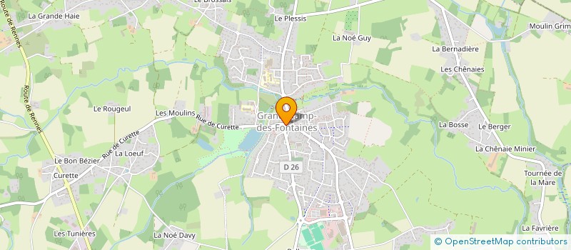 localisation de l'entreprise INDIVISION SERVAIS LECHEVIN  TREILLIERES