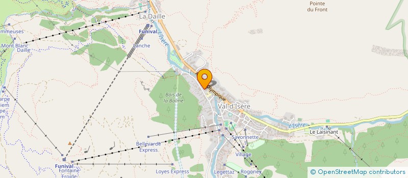 localisation de l'entreprise INDIVISION SEVESTRE MATHIEU ET ANNE-SOPHIE  VAL-D'ISERE