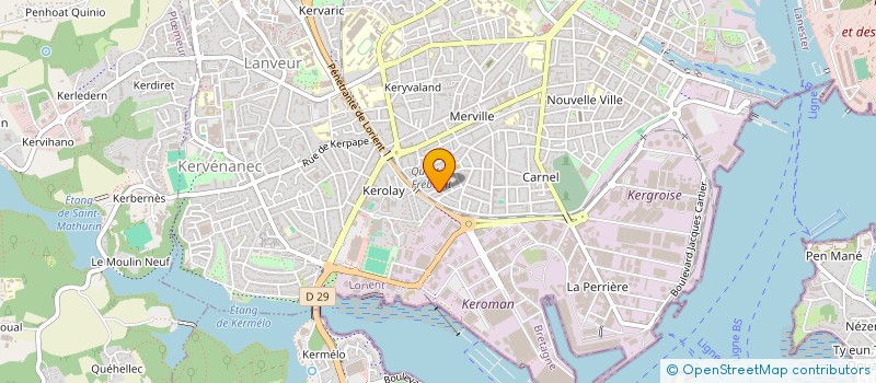 localisation de l'entreprise INDIVISION SEZESTRE ET AUBREE  LORIENT