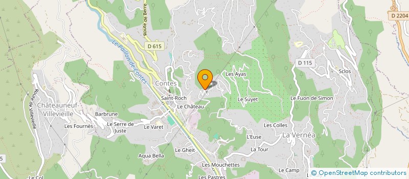 localisation de l'entreprise INDIVISION SFECCI  CONTES