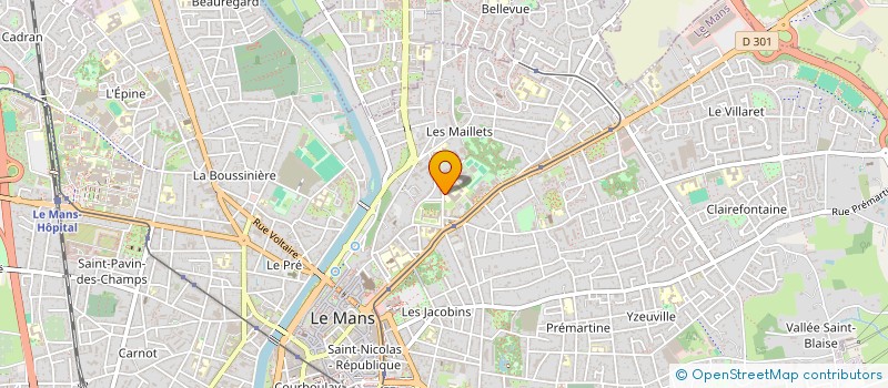 localisation de l'entreprise INDIVISION SIBOUT BASTIEN ET CELINE  LE MANS