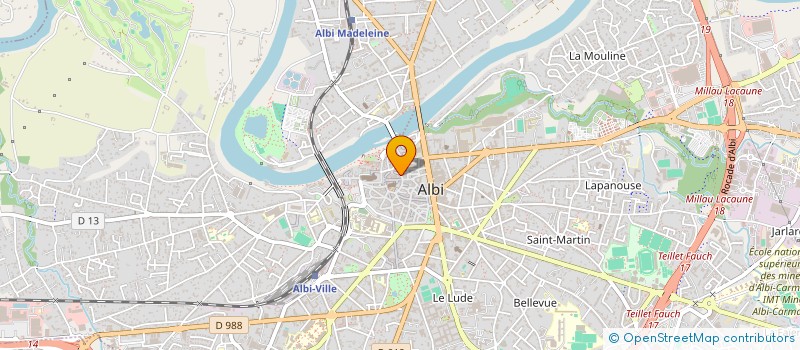 localisation de l'entreprise INDIVISION SICCARDI DIOP à ALBI