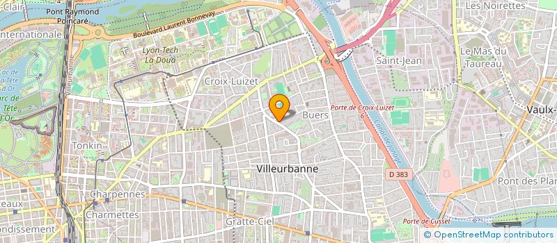 localisation de l'entreprise INDIVISION SICSIC  VILLEURBANNE