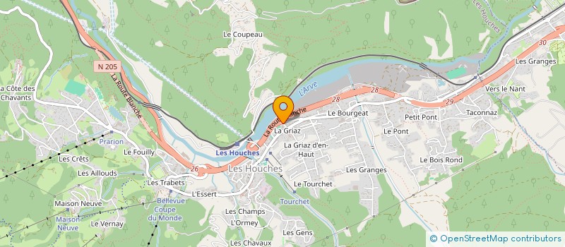 localisation de l'entreprise INDIVISION SIM SCHMUTZ ARANDELLYS  LES HOUCHES