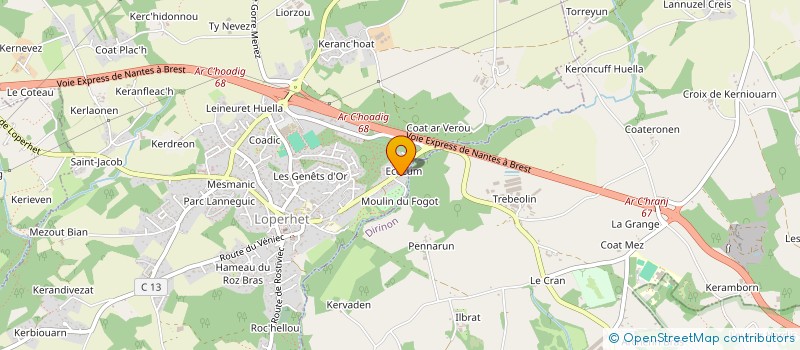 localisation de l'entreprise INDIVISION SIMON  LOPERHET