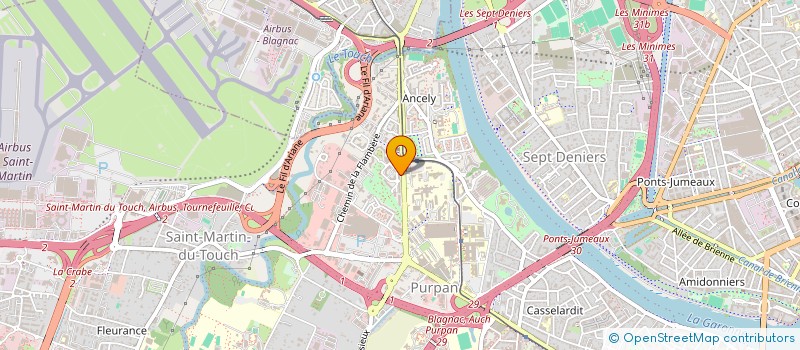 localisation de l'entreprise INDIVISION SIMONNEAU  TOULOUSE