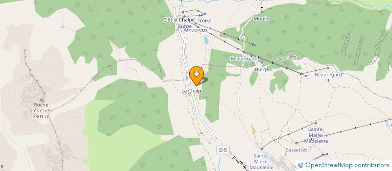 localisation de l'entreprise INDIVISION SINOQUET POUGNET  MOLINES-EN-QUEYRAS