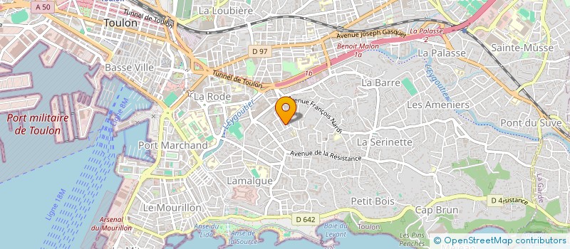 localisation de l'entreprise INDIVISION SINTES -EZZAT  TOULON