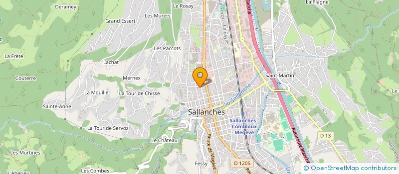 localisation de l'entreprise INDIVISION SOCQUET-PERRIN  SALLANCHES