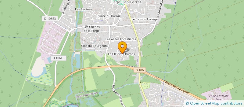 localisation de l'entreprise INDIVISION SOLA FAUTHOUX  LEGE-CAP-FERRET