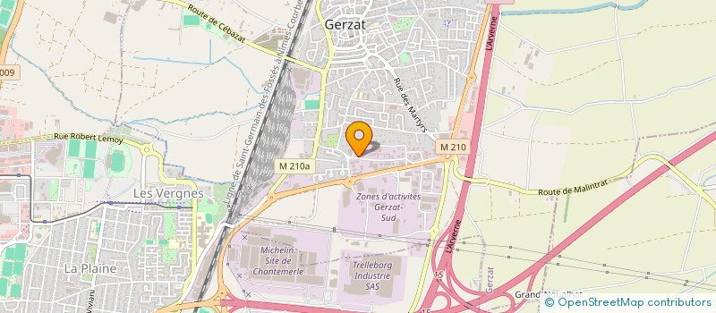 localisation de l'entreprise INDIVISION SOLASSOL  DA ROCHA  GERZAT