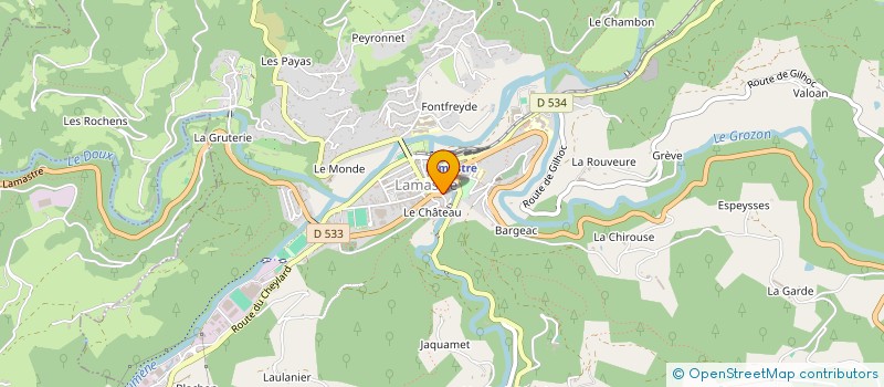 localisation de l'entreprise INDIVISION SOLEILHAVOUP  LAMASTRE