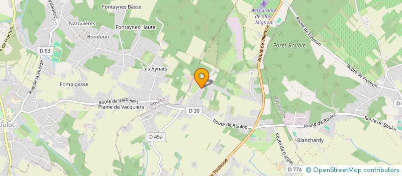 localisation de l'entreprise INDIVISION SOLENN / NICOLAS CARNET  VILLENEUVE-LES-BOULOC