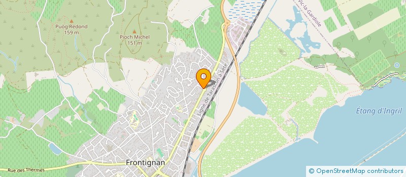 localisation de l'entreprise INDIVISION SOLER à FRONTIGNAN