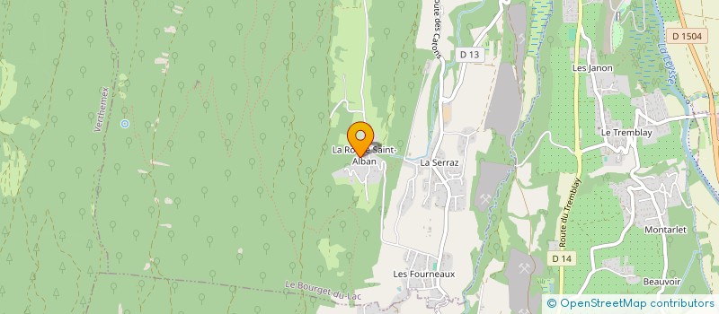 localisation de l'entreprise INDIVISION SOLLIER MICHELLIER  LE BOURGET-DU-LAC