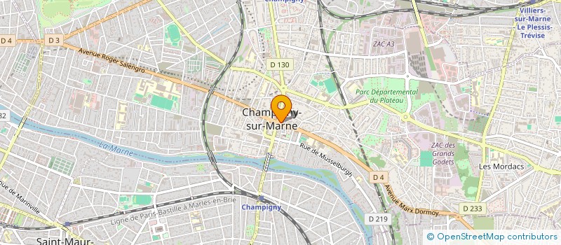 localisation de l'entreprise INDIVISION SORACCHI MARIE FRANCE & LOUIS  CHAMPIGNY-SUR-MARNE