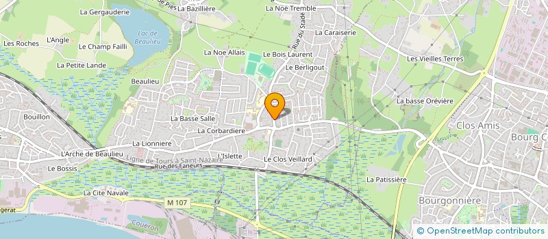 localisation de l'entreprise INDIVISION SORIN THUILLE à COUERON