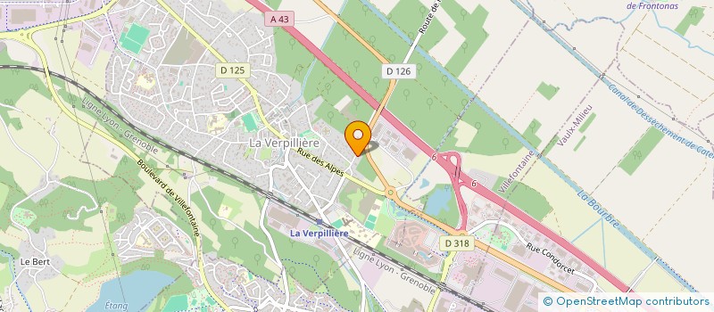 localisation de l'entreprise INDIVISION SORRENTINO-GRILLET  LA VERPILLIERE