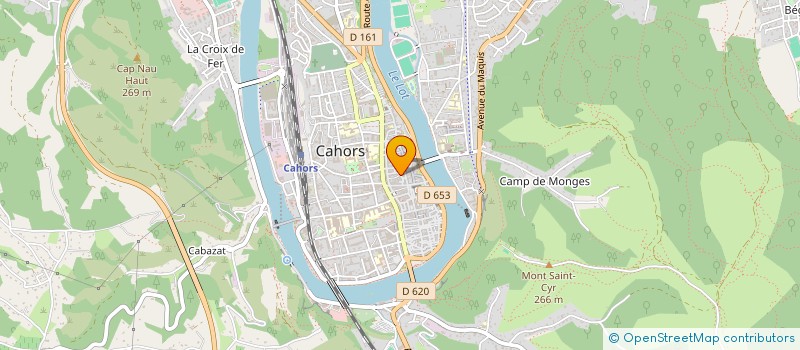 localisation de l'entreprise INDIVISION SOUCHAUD-FRAHIER  CAHORS