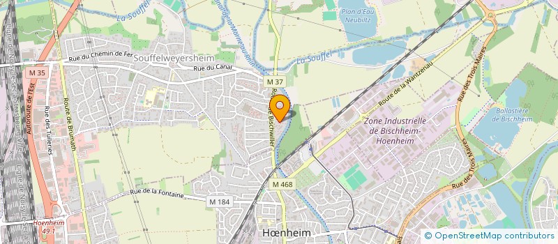 localisation de l'entreprise INDIVISION SOUFFEL  SOUFFELWEYERSHEIM