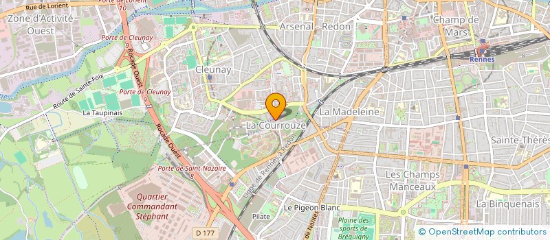 localisation de l'entreprise INDIVISION SOULE SIMONNEAU  RENNES