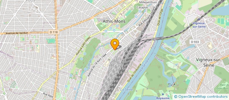 localisation de l'entreprise INDIVISION SOURDEAU  ATHIS-MONS