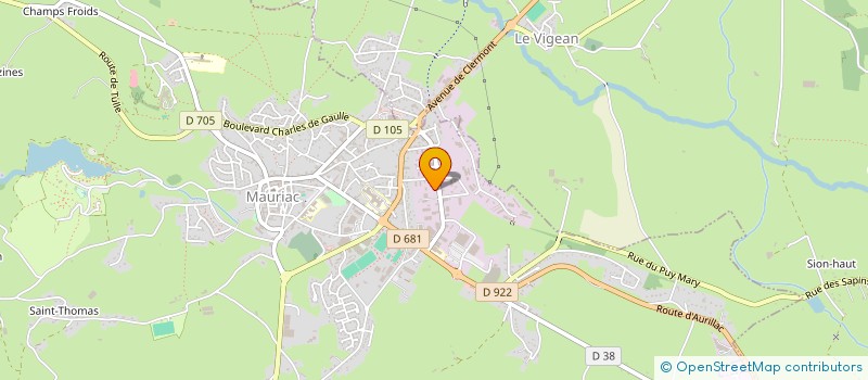 localisation de l'entreprise INDIVISION SOURNIAC à MAURIAC
