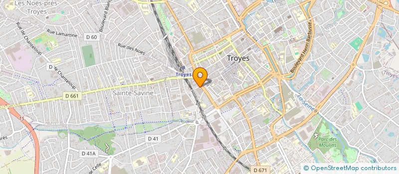localisation de l'entreprise INDIVISION SOUVERAIN MARTINOT à TROYES