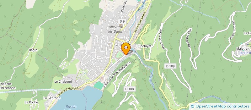 localisation de l'entreprise INDIVISION SPIELGELBERGER THOMAS ET BAZAN MARIE-PIERRE  ALLEVARD