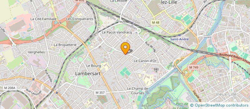 localisation de l'entreprise INDIVISION SQUELBUT/BEQUET à LAMBERSART