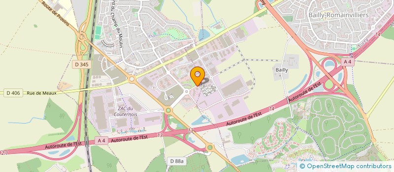 localisation de l'entreprise INDIVISION STASIAK  BAILLY-ROMAINVILLIERS