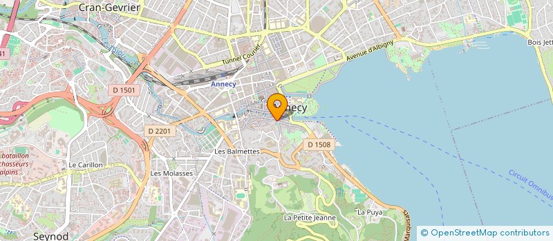 localisation de l'entreprise INDIVISION STUDIO PERRIERE à ANNECY