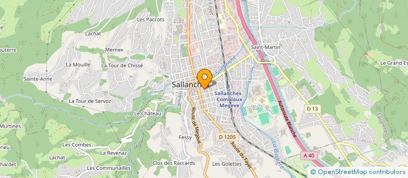 localisation de l'entreprise INDIVISION SUCCESORALE VARLET JACQUES  SALLANCHES