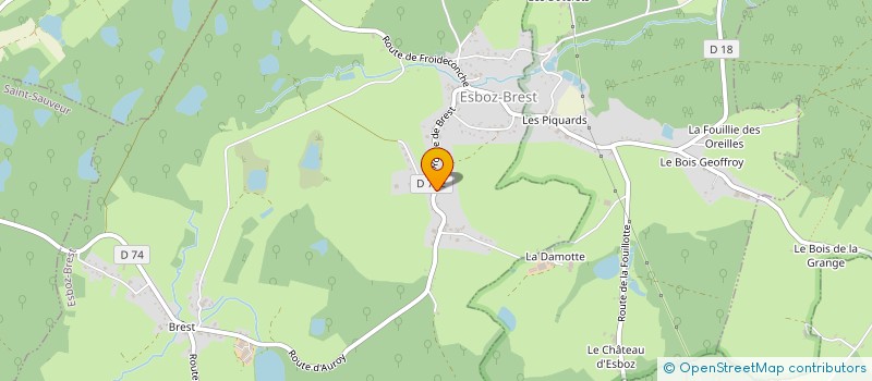 localisation de l'entreprise INDIVISION SUCCESSORALE AUBRY GILLES  ESBOZ-BREST