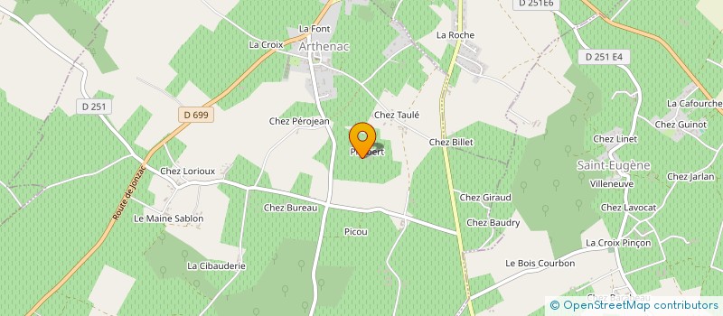 localisation de l'entreprise INDIVISION SUCCESSORALE DE LARQUIER PHILIPPE à ARTHENAC