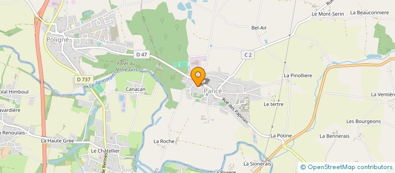 localisation de l'entreprise INDIVISION SUCCESSORALE DE MADAME DE BRANBUAN  PANCE