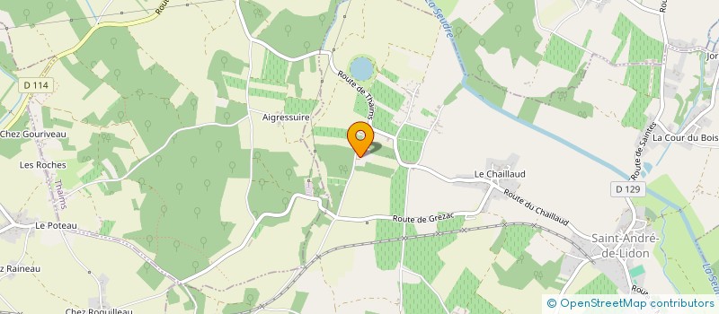 localisation de l'entreprise INDIVISION SUCCESSORALE GIRARD  SAINT-ANDRE-DE-LIDON