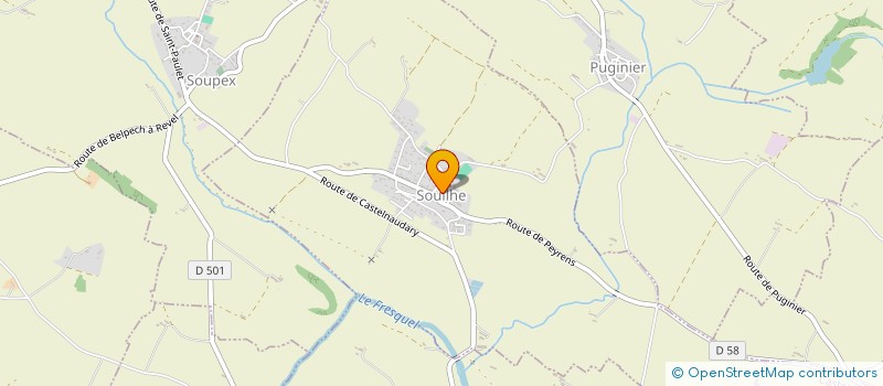 localisation de l'entreprise INDIVISION SUCCESSORALE GRILLERES  SOUILHE