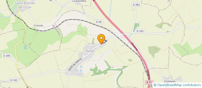 localisation de l'entreprise INDIVISION SUCCESSORALE LAURADOUR JEROME  NAVES