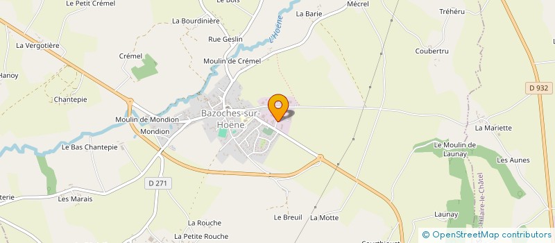 localisation de l'entreprise INDIVISION SUCCESSORALE PILET DANIEL à BAZOCHES-SUR-HOENE