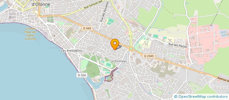 localisation de l'entreprise INDIVISION SUCCESSORALE RAGUET GABRIEL à LES SABLES-D'OLONNE