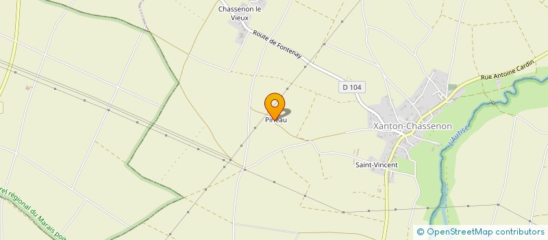 localisation de l'entreprise INDIVISION SUCCESSORALE VINCENT  XANTON-CHASSENON