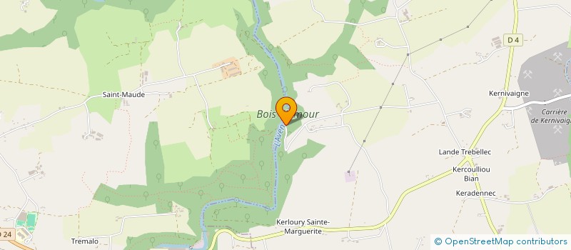 localisation de l'entreprise INDIVISION SUPIOT / LEROY  RIEC-SUR-BELON