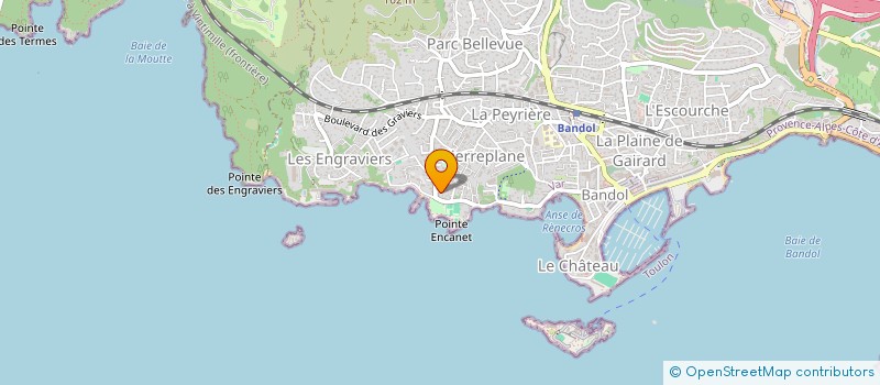 localisation de l'entreprise INDIVISION SUQUET BERENGERE ET FURMAN YAIR  BANDOL