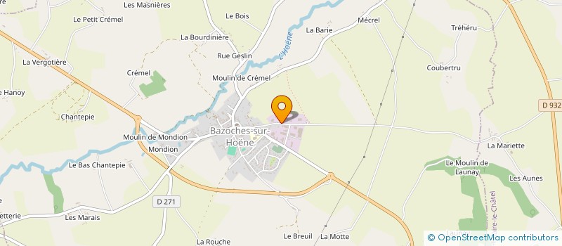 localisation de l'entreprise INDIVISION SURCIN PASCAL à BAZOCHES-SUR-HOENE