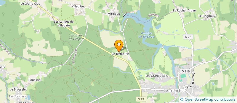 localisation de l'entreprise INDIVISION SURCOUF  LE TRONCHET