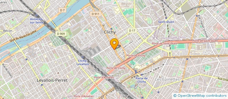 localisation de l'entreprise INDIVISION SWIEGOT GUO à CLICHY