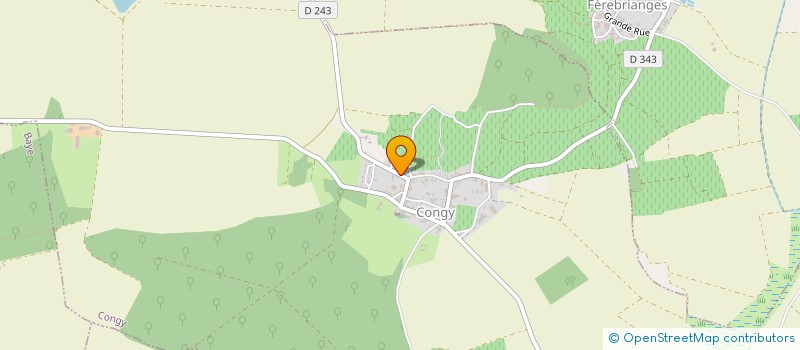 localisation de l'entreprise INDIVISION SYLVAIN CHARPENTIER  CONGY