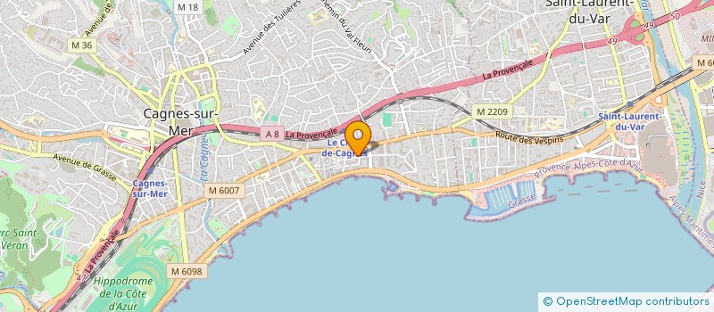 localisation de l'entreprise INDIVISION TABBI  CAGNES-SUR-MER